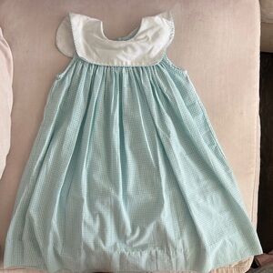 Green Gingham Sleeveless Dress